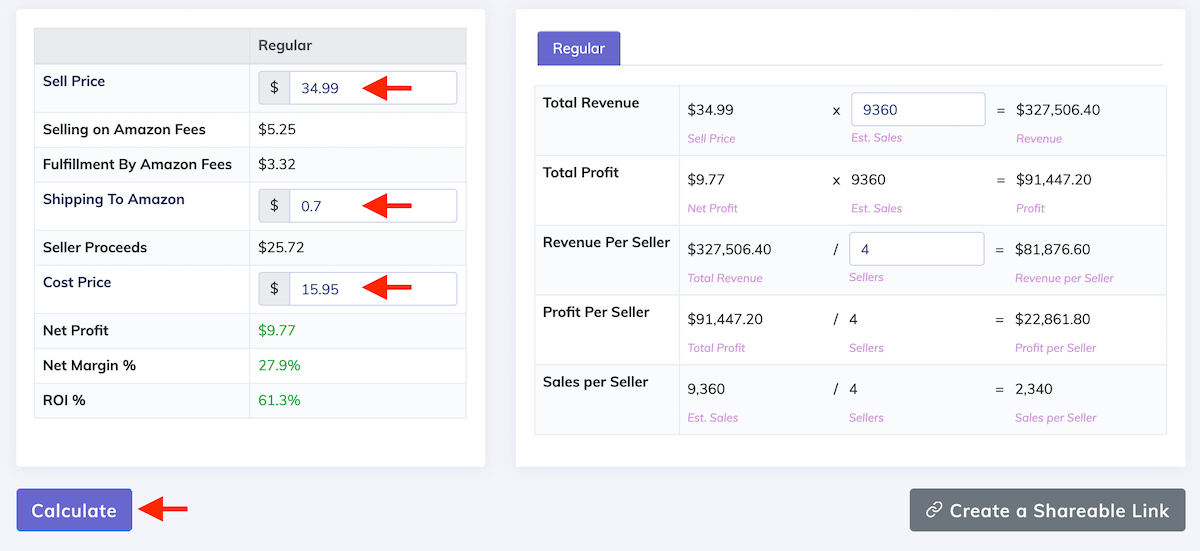 ProfitGuru FBA Calculator